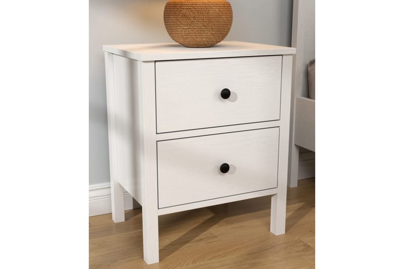 Odelis Sängbord 50 cm - Natur/Vit - Möbler - Bord & matgrupper - Avlastningsbord - Sängbord & nattduksbord