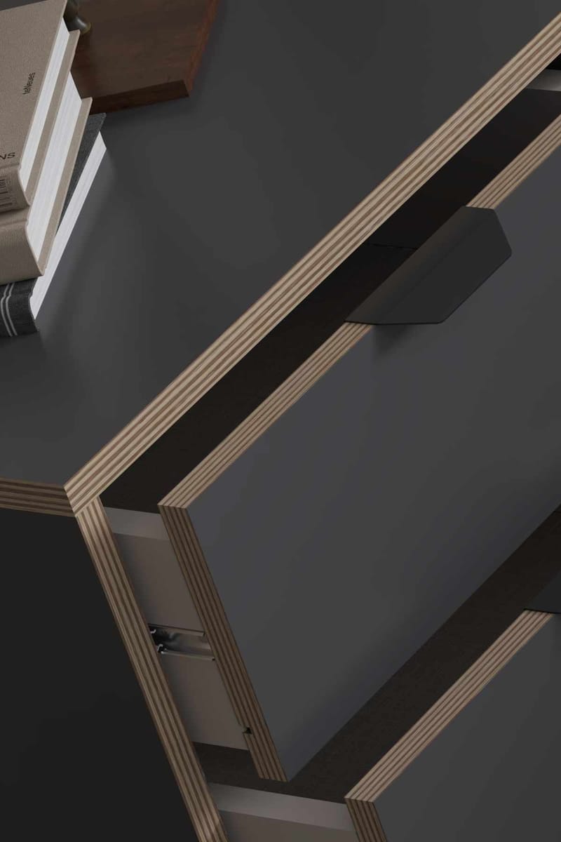 Olyros Nattduksbord 45 cm - Antracit - Möbler - Bord & matgrupper - Avlastningsbord - Sängbord & nattduksbord