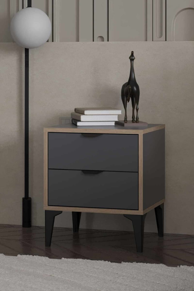 Olyros Nattduksbord 45 cm - Antracit - Möbler - Bord & matgrupper - Avlastningsbord - Sängbord & nattduksbord