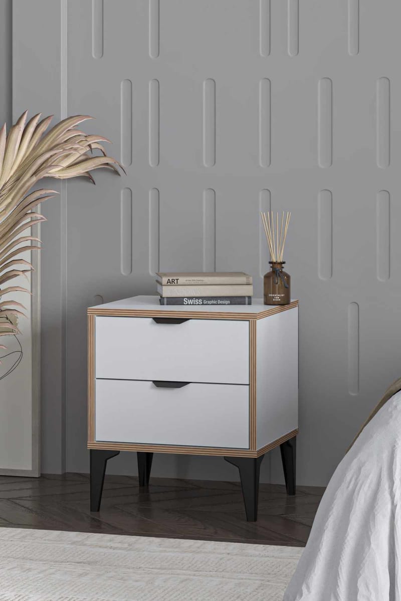 Olyros Nattduksbord 45 cm - Vit - Möbler - Bord & matgrupper - Avlastningsbord - Sängbord & nattduksbord