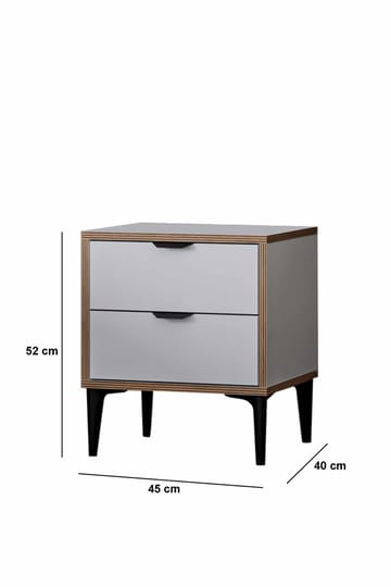 Olyros Nattduksbord 45 cm - Vit - Möbler - Bord & matgrupper - Avlastningsbord - Sängbord & nattduksbord