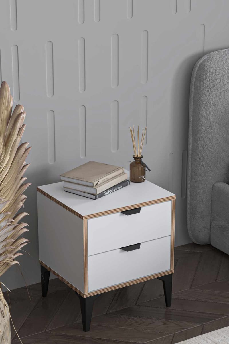 Olyros Nattduksbord 45 cm - Vit - Möbler - Bord & matgrupper - Avlastningsbord - Sängbord & nattduksbord