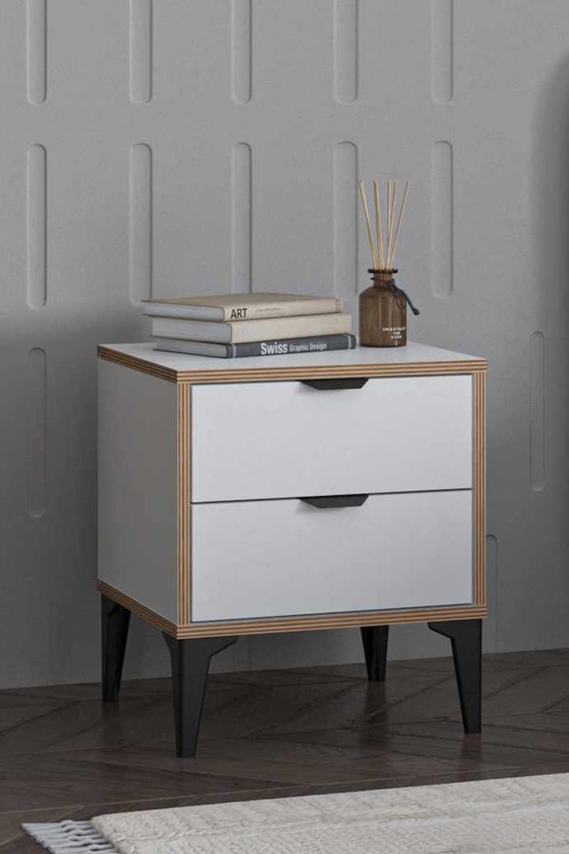 Olyros Nattduksbord 45 cm - Vit - Möbler - Bord & matgrupper - Avlastningsbord - Sängbord & nattduksbord