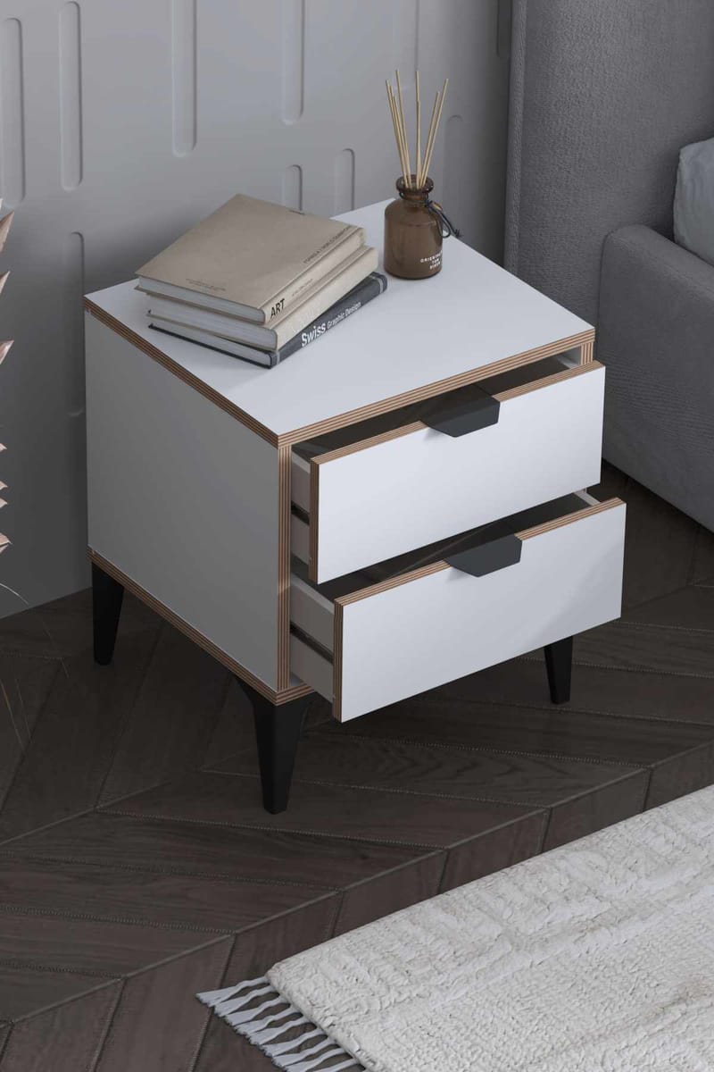 Olyros Nattduksbord 45 cm - Vit - Möbler - Bord & matgrupper - Avlastningsbord - Sängbord & nattduksbord