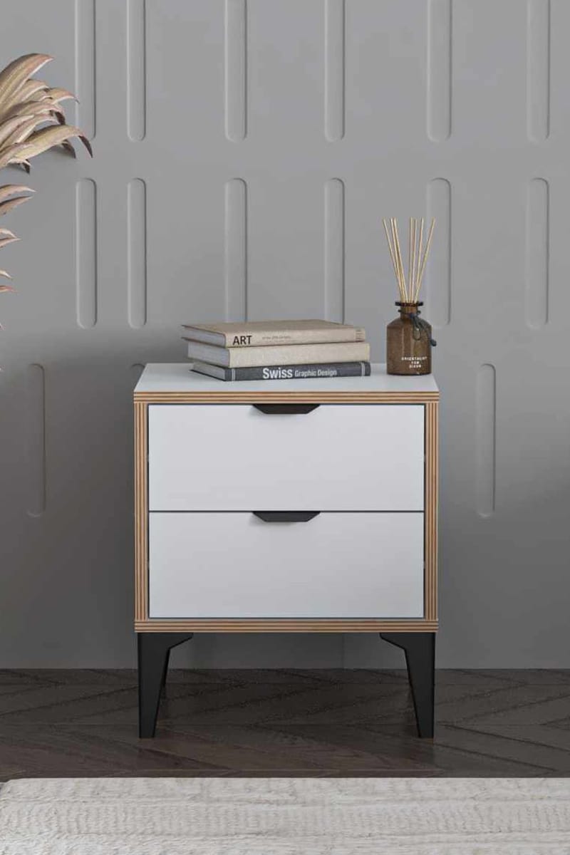 Olyros Nattduksbord 45 cm - Vit - Möbler - Bord & matgrupper - Avlastningsbord - Sängbord & nattduksbord