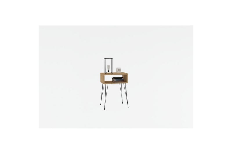 Omren Sängbord 45 cm - Ek/Svart - Möbler - Bord & matgrupper - Avlastningsbord - Sängbord & nattduksbord