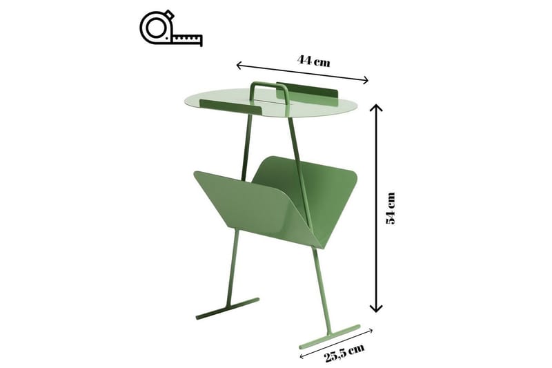 Orren Sidobord 44 cm - Grön - Möbler - Bord & matgrupper - Avlastningsbord - Lampbord