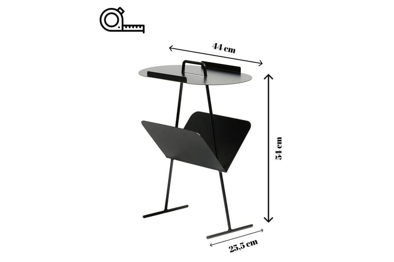 Orren Sidobord 44 cm - Svart - Möbler - Bord & matgrupper - Avlastningsbord - Lampbord