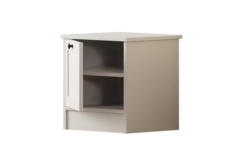 Ovril Sängbord 45 cm - Matt Vit - Möbler - Bord & matgrupper - Avlastningsbord - Sängbord & nattduksbord