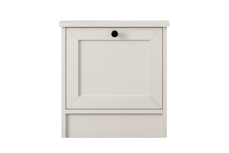 Ovril Sängbord 45 cm, Matt Vit