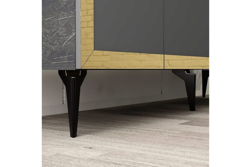 Petrolla Konsollbord 150 cm - Guld/Svart/Antracit - Möbler - Bord & matgrupper - Avlastningsbord - Hallbord
