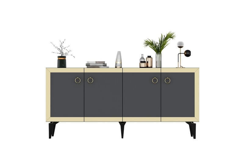 Petrolla Konsollbord 150 cm - Guld/Svart/Antracit - Möbler - Bord & matgrupper - Avlastningsbord - Hallbord