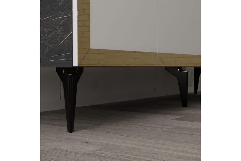 Petrolla Konsollbord 150 cm - Guld/Svart/Vit - Möbler - Bord & matgrupper - Avlastningsbord - Hallbord
