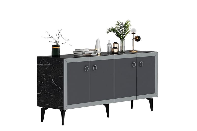 Petrolla Konsollbord 150 cm - Svart/Silver/Antracit - Möbler - Bord & matgrupper - Avlastningsbord - Hallbord