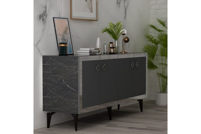 Petrolla Konsollbord 150 cm - Svart/Silver/Antracit - Möbler - Bord & matgrupper - Avlastningsbord - Hallbord