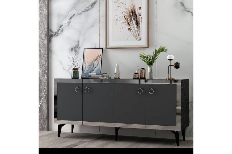 Petrolla Konsollbord 150 cm - Svart/Silver/Antracit - Möbler - Bord & matgrupper - Avlastningsbord - Hallbord