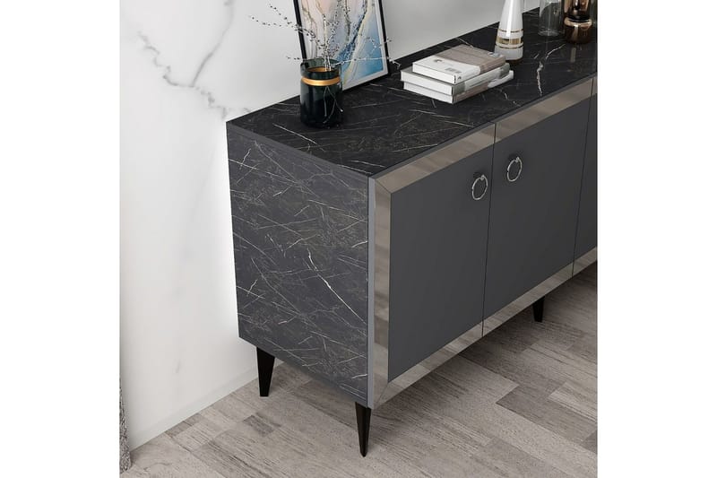 Petrolla Konsollbord 150 cm - Svart/Silver/Antracit - Möbler - Bord & matgrupper - Avlastningsbord - Hallbord