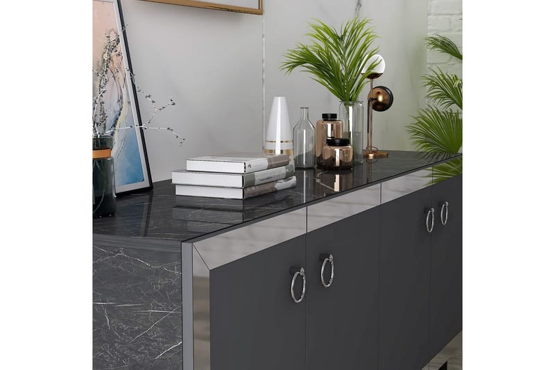 Petrolla Konsollbord 150 cm - Svart/Silver/Antracit - Möbler - Bord & matgrupper - Avlastningsbord - Hallbord