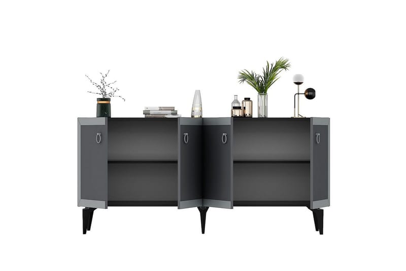 Petrolla Konsollbord 150 cm - Svart/Silver/Antracit - Möbler - Bord & matgrupper - Avlastningsbord - Hallbord