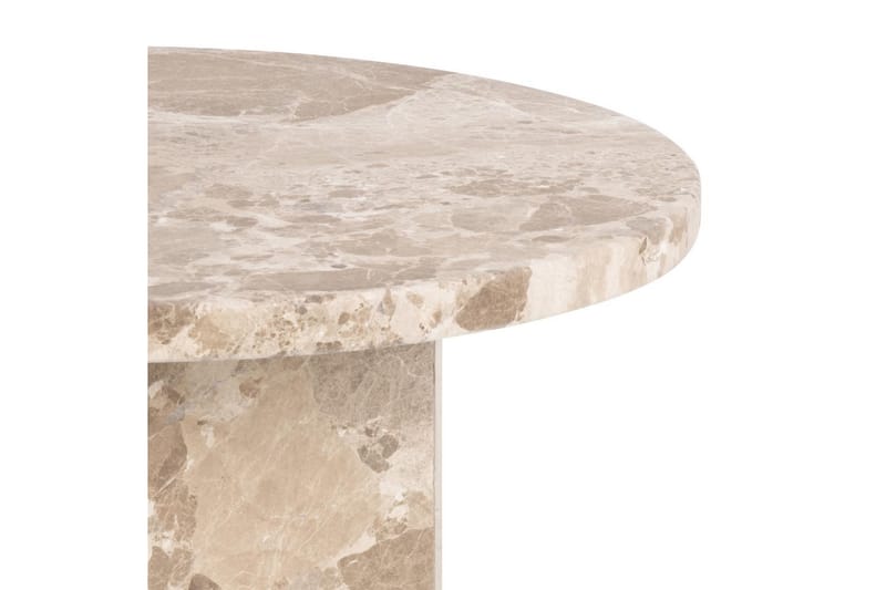 Prisa Runt Sidobord i Marmor Sten 50 cm - Beige - Möbler - Bord & matgrupper - Avlastningsbord - Lampbord