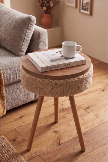 Queno Sidobord 33x55 cm - Beige - Möbler - Bord & matgrupper - Avlastningsbord - Lampbord