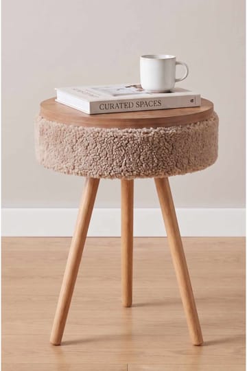 Queno Sidobord 33x55 cm - Beige - Möbler - Bord & matgrupper - Avlastningsbord - Lampbord