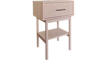 Råvika Sängbord 1 låda 66 cm - Vitpigmenterad ek - Möbler - Bord & matgrupper - Avlastningsbord - Sängbord & nattduksbord