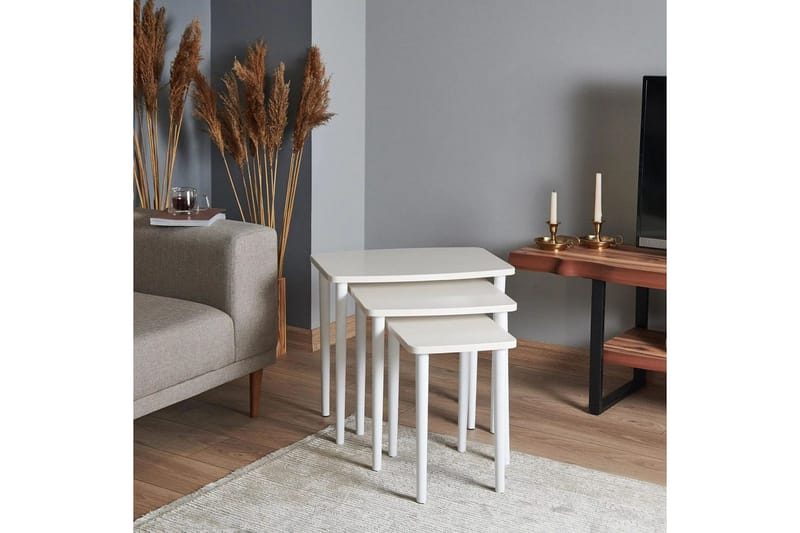 Ranko Satsbord 58 cm - Cremevit - Möbler - Bord & matgrupper - Avlastningsbord - Satsbord