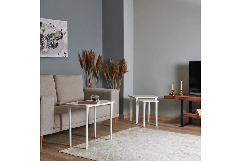 Ranko Satsbord 58 cm - Cremevit - Möbler - Bord & matgrupper - Avlastningsbord - Satsbord