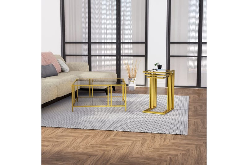 Ransdorp Satsbord 42 cm - Guld - Möbler - Bord & matgrupper - Avlastningsbord - Satsbord