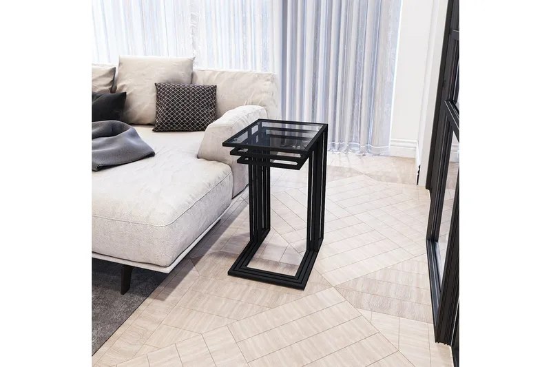 Ransdorp Satsbord 42 cm - Svart - Möbler - Bord & matgrupper - Avlastningsbord - Satsbord