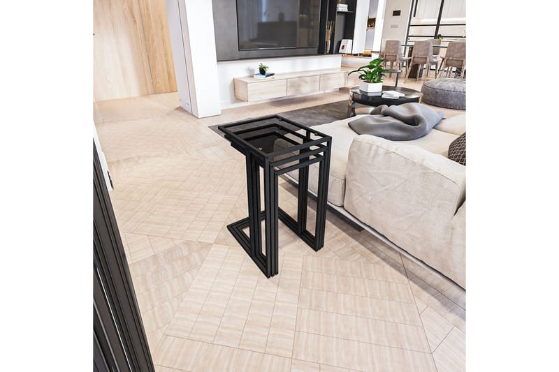 Ransdorp Satsbord 42 cm - Svart - Möbler - Bord & matgrupper - Avlastningsbord - Satsbord