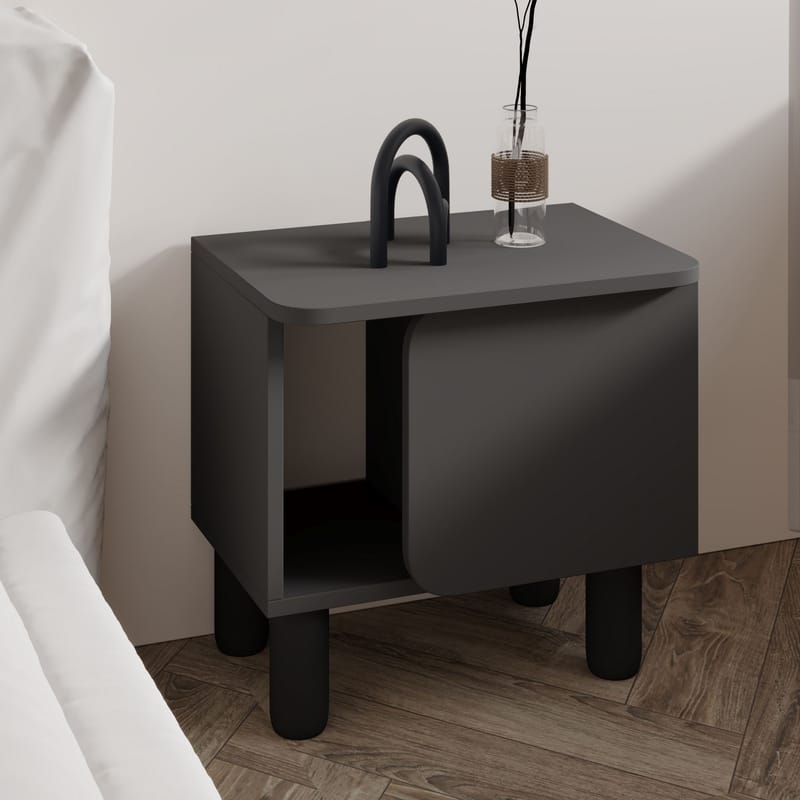 Relento Nattduksbord 50x48,6x30 cm - Antracit - Möbler - Bord & matgrupper - Avlastningsbord - Sängbord & nattduksbord