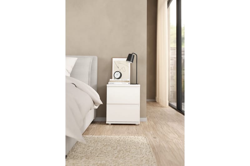 Rengo Sängbord 40 cm - Vit - Möbler - Bord & matgrupper - Avlastningsbord - Sängbord & nattduksbord