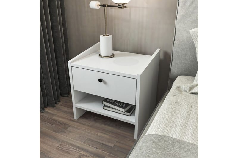 Retzow Sängbord - Vit - Möbler - Bord & matgrupper - Avlastningsbord - Sängbord & nattduksbord