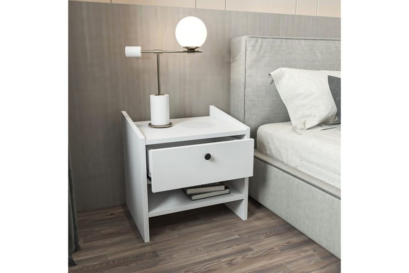 Retzow Sängbord - Vit - Möbler - Bord & matgrupper - Avlastningsbord - Sängbord & nattduksbord