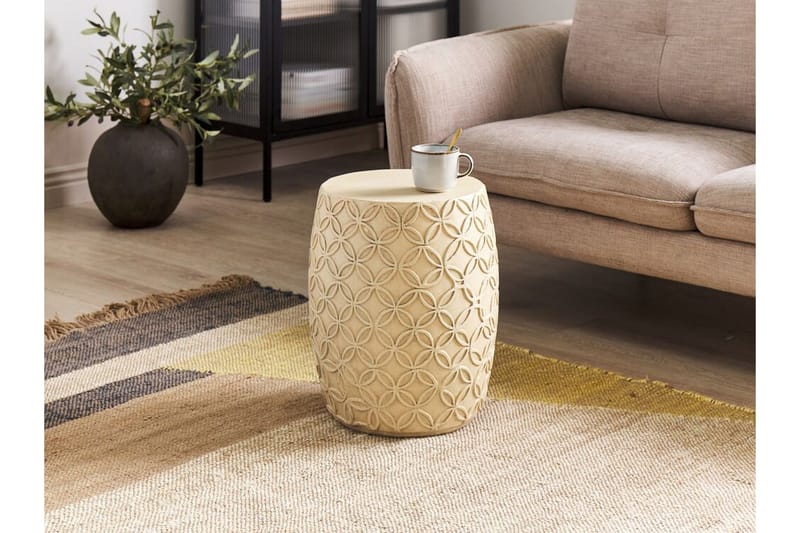 Rigge Sidobord 33 cm - Beige - Möbler - Bord & matgrupper - Avlastningsbord - Lampbord