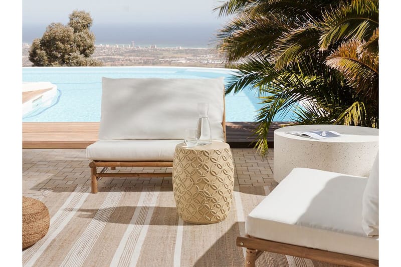 Rigge Sidobord 33 cm - Beige - Möbler - Bord & matgrupper - Avlastningsbord - Lampbord