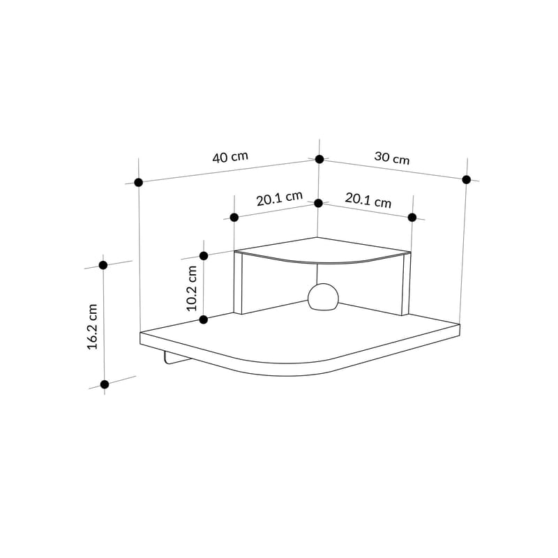 Rilina Sängbord 40 cm - Ek - Möbler - Bord & matgrupper - Avlastningsbord - Sängbord & nattduksbord