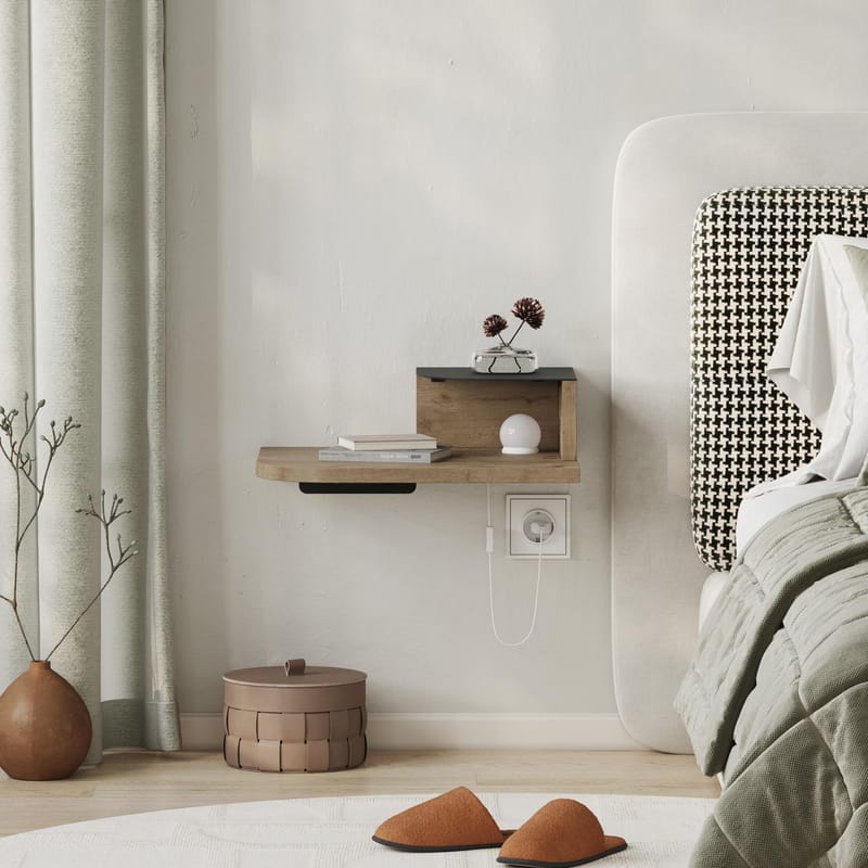 Rilina Sängbord 40 cm - Ek - Möbler - Bord & matgrupper - Avlastningsbord - Sängbord & nattduksbord