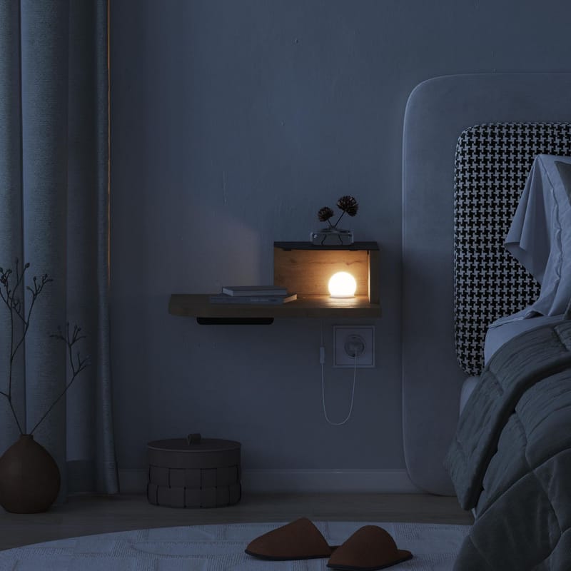 Rilina Sängbord 40 cm - Ek - Möbler - Bord & matgrupper - Avlastningsbord - Sängbord & nattduksbord