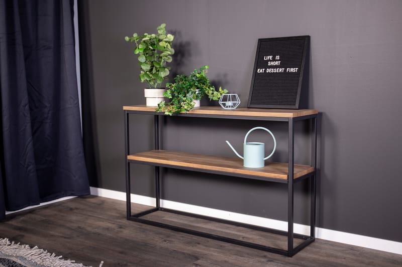 Rise Avlastningsbord 110x30 cm - Svart/Valnöt - Möbler - Bord & matgrupper - Avlastningsbord - Lampbord