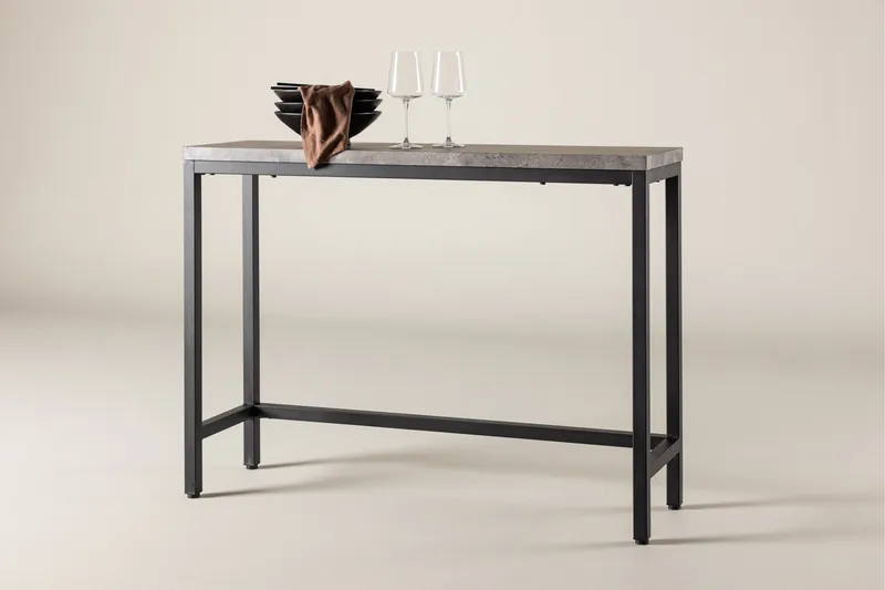 Rise Sidobord 110x30 cm - Svart - Möbler - Bord & matgrupper - Avlastningsbord - Lampbord