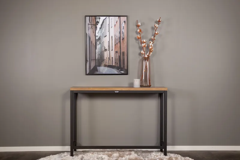 Rise Sidobord 110x30 cm - Svart - Möbler - Bord & matgrupper - Avlastningsbord - Lampbord