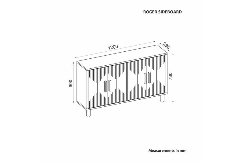 Roger Konsollbord 120 cm - Vit - Möbler - Bord & matgrupper - Avlastningsbord - Hallbord