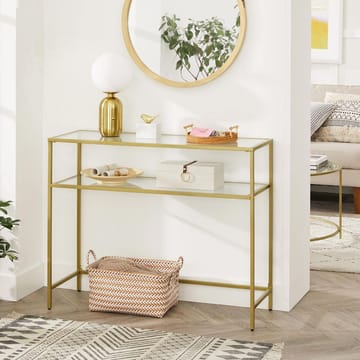Rovena Byrå 90 cm - Guld/transparent - Möbler - Bord & matgrupper - Avlastningsbord - Hallbord