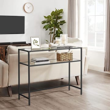 Rovena Byrå 90 cm - Svart och transparent - Möbler - Bord & matgrupper - Avlastningsbord - Hallbord