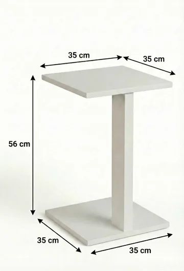 Rumira Sidobord 35 cm - Vit - Möbler - Bord & matgrupper - Avlastningsbord - Konsolbord & sidobord