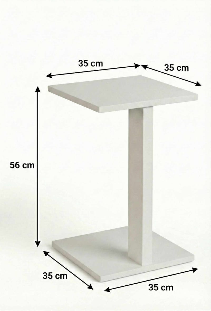 Rumira Sidobord 35 cm - Vit - Möbler - Bord & matgrupper - Avlastningsbord - Konsolbord & sidobord