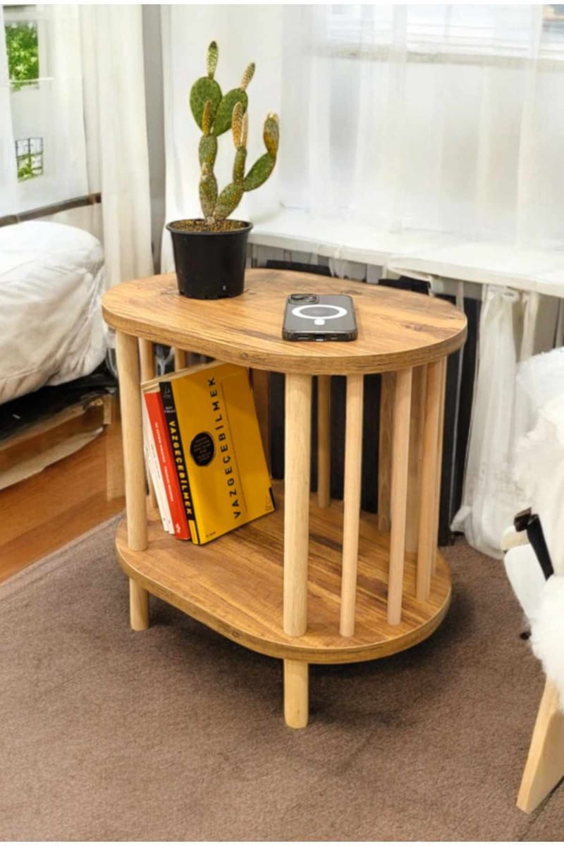Ryrhyrdhonar Sidobord 45x43x30 cm - Furu - Möbler - Bord & matgrupper - Avlastningsbord - Lampbord